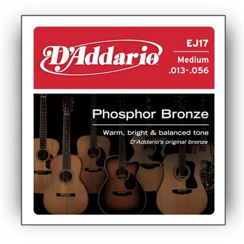 Image of D'addario Phosphor Medium Acoustic Guitar Strings