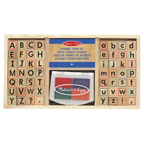 Image of Wooden Alphabet Stamp Set - Melissa & Doug