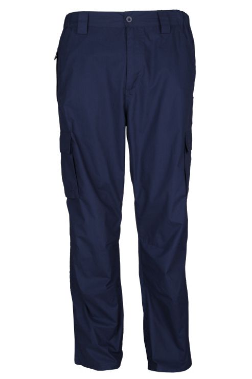 Image of Trek Mens Lightweight Quick Drying Sporty Hiking Walking Short Trousers - Blue