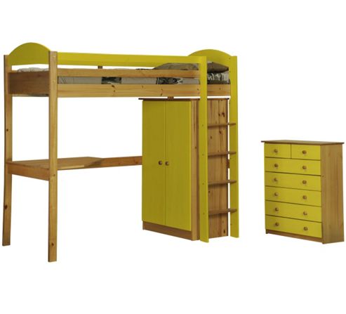 Image of Maximus High Sleeper Set 2 Antique With Lime Details