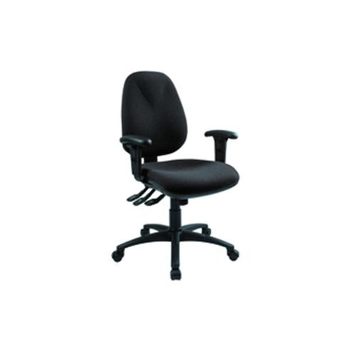 Image of Cappela Radial Back Posture Chair Black