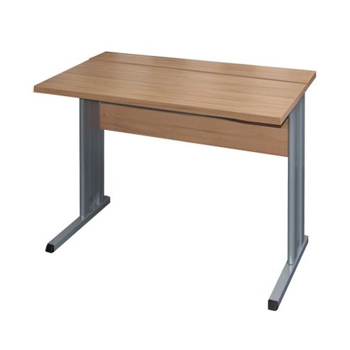 Image of Bush Evolution 80cm Desk With Sliding Top In Core Beech