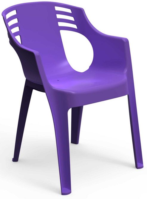 Image of Resol City Garden Outdoor / Indoor Designer Plastic Chair - Purple