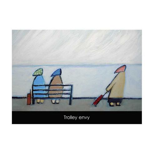Image of Holy Mackerel Trolley Envy Greetings Card