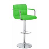 Havana Green Faux Leather Bar Stool