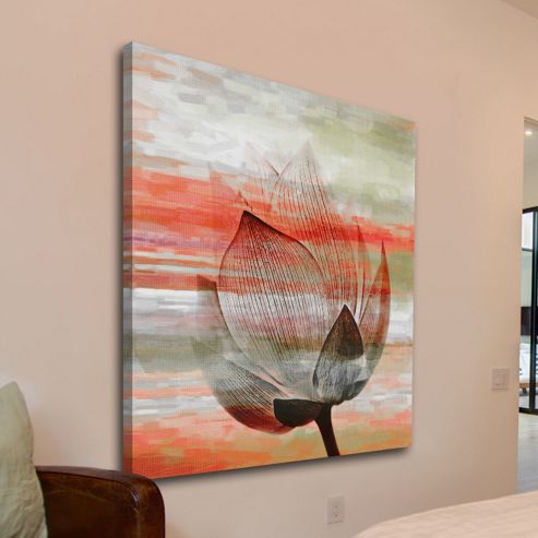 Image of Parvez Taj Rose Petal Canvas Wall Art - 101 Cm H X 101 Cm W X 5 Cm D