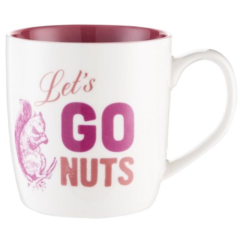 Image of Tesco Go Nuts Slogan Mug Single