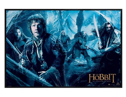 Image of Gloss Black Framed The Hobbit Desolation Of Smaug Mirkwood Poster