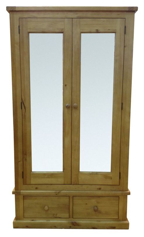 Image of Thorndon Cotswold Large Mirrored 2 Door Wardrobe