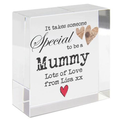 Image of Personalised Special Mummy Crystal Keepsake