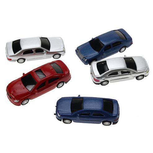 Image of 1:100 Painted Cars (5pk)