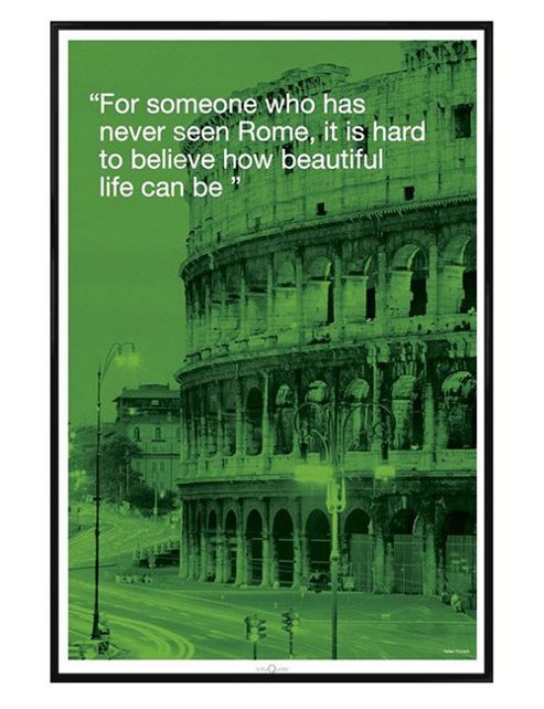 Image of Rome Gloss Black Framed How Beautiful Life Can Be Poster