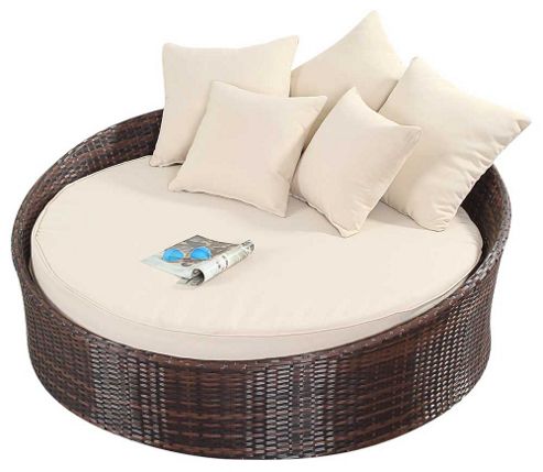 Image of Luxan Wgf-214 Port Royal Prestige Brown Small Daybed