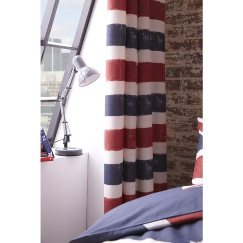 Image of Catherine Lansfield Home Global Escapes Cotton Rich Fully Lined Curtains - 66x72 Inches