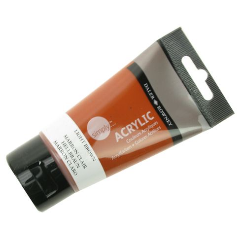 Image of Daler Simply Acrylic Light Brown 75ml