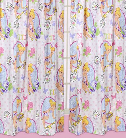 Image of Disney Fairies, Girls Curtains 72s - Cherish - Multi