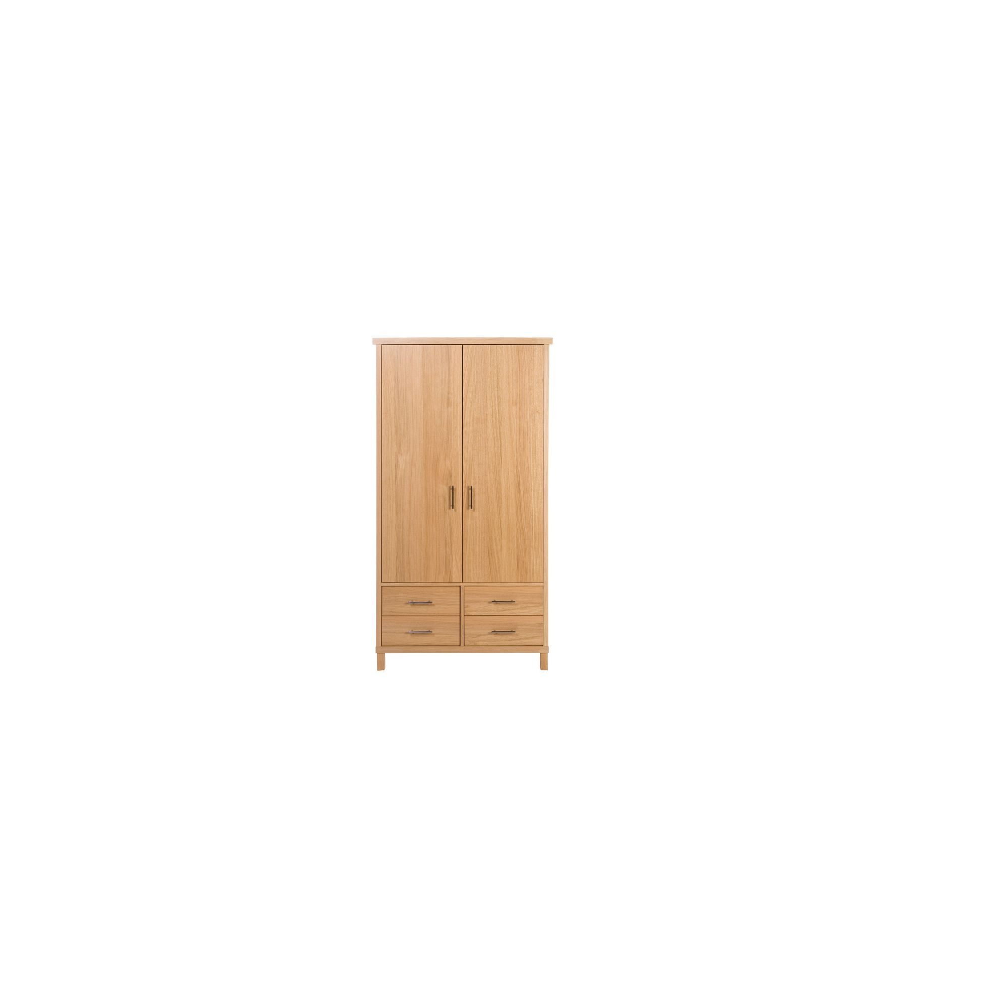 Urbane Designs Vettori Oak Bedroom 2 Door 4 Drawer Wardrobe at Tesco Direct