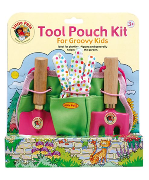 Image of Little Pals Tool Pouch Kit In Pink For 3yrs+