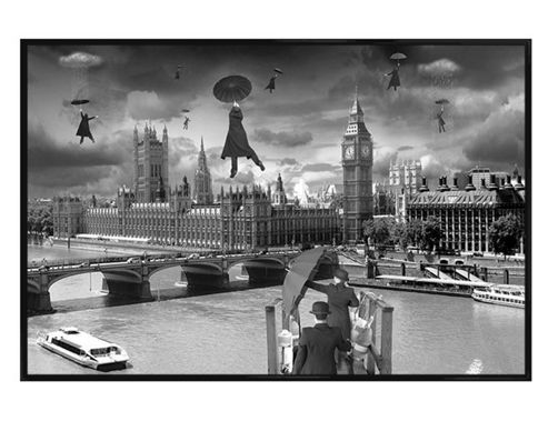 Image of Thamas Barbey Gloss Black Framed Blown Away Poster