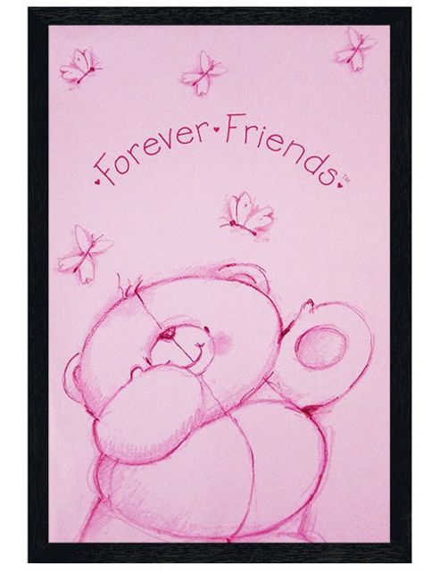 Image of Forever Friends Black Wooden Framed Pretty In Pink Poster