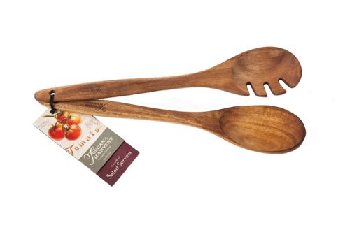 Image of Toscana Harvest Acacia Wood Salad Servers By Occasion