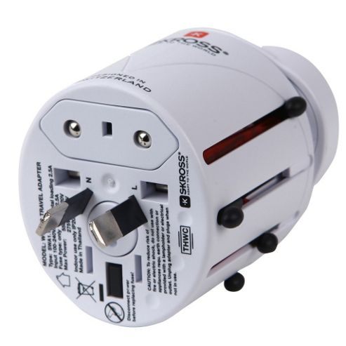 Image of Skross Travel Adapter Plugs World Adapter Asia & Europe Plug - White