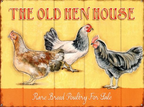 Image of The Old Hen House Tin Sign