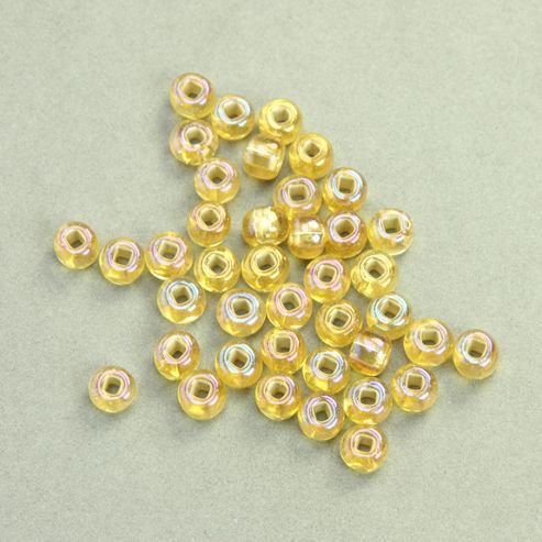 Image of Czech Seed Bead 2/0 S/l Tr Light Topaz Ab