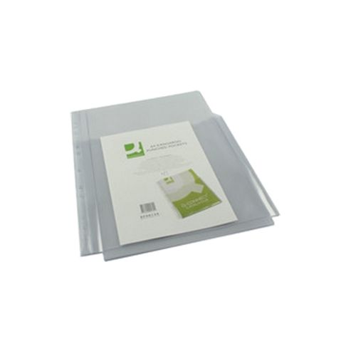 Image of Q-connect 3/4 Cover Expanding Punched Pocket A4 Pack Of 5 Kf00139
