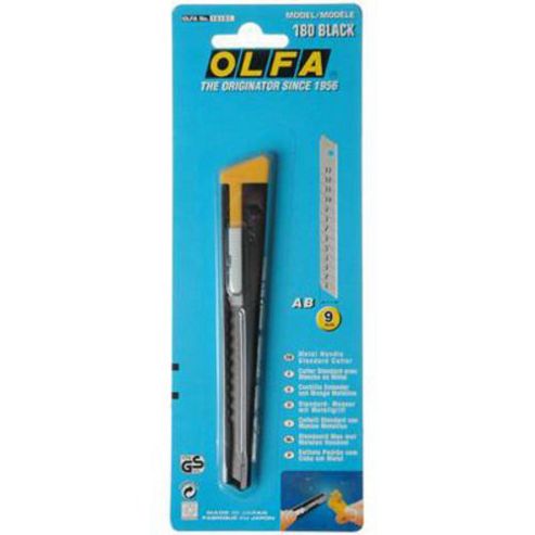 Image of Olfa General Purpose Knife 180 Blk