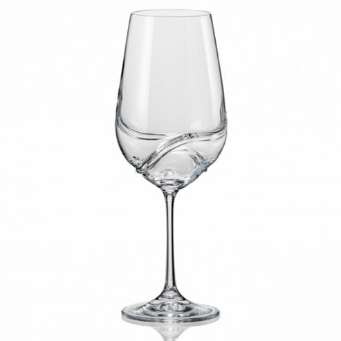 Image of Bar Amigos Pack Of 2 Turbulence Bohemian Crystal Wine Glasses 550ml Bordeaux