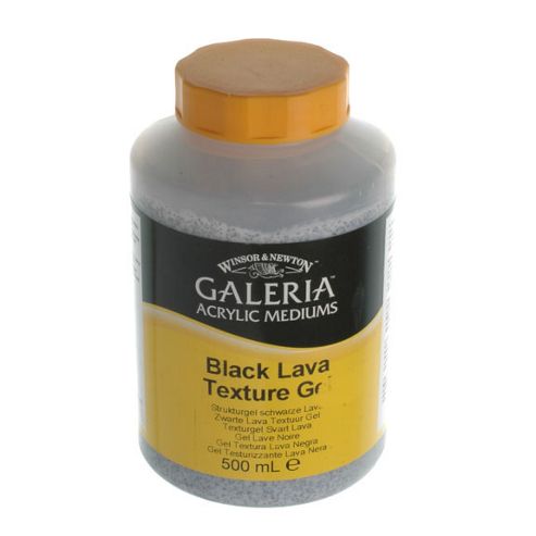 Image of W&n - Galeria Black Lava Texture Gel - 500ml