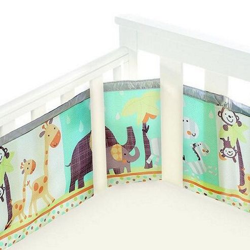 Image of Breathablebaby Mesh Cot Liner Animal 2 By 2