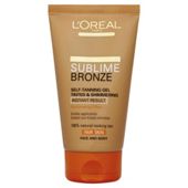 L'Oreal Sublime Bronze Self-Tan Gel Tinted 150ml