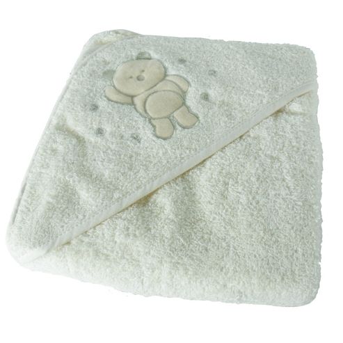 Image of Clevamama Mother & Baby Bath Apron Towel - Cream
