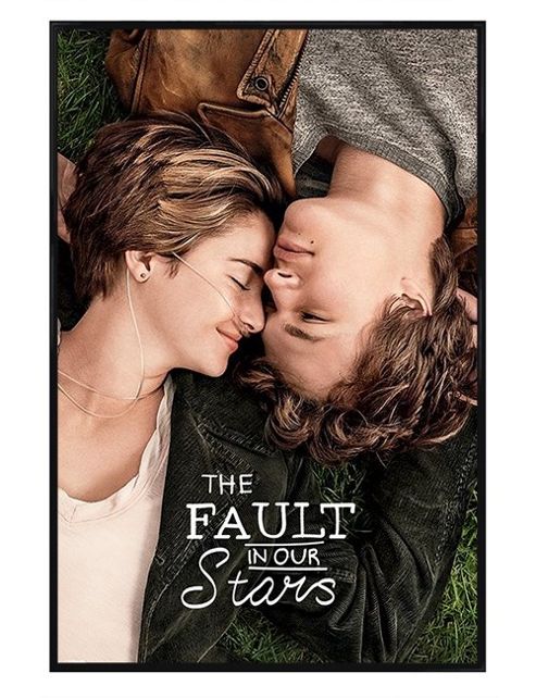 Image of Gloss Black Framed The Fault In Our Stars Hazel & Gus Poster