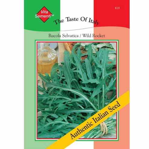 Image of Wild Rocket (rucola Selvatica) - Vita Sementi&reg; Italian Seeds - 1 Packet (2000 Rocket Seeds)