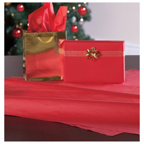 Tesco Red Tissue Paper, 5 Sheets from our Wrapping Paper rangeTesco ...
