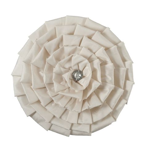 Image of Catherine Lansfield Home Diamond Pleats Cushion Cream Cushion
