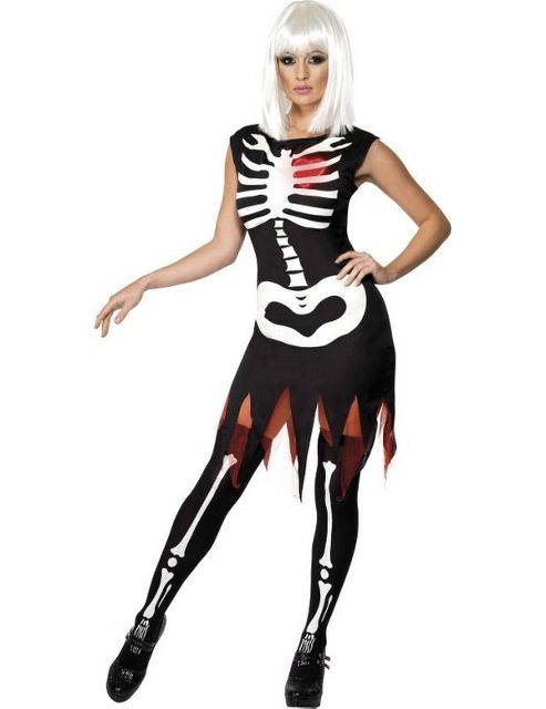 Image of Glow In The Dark Skeleton Costume Medium