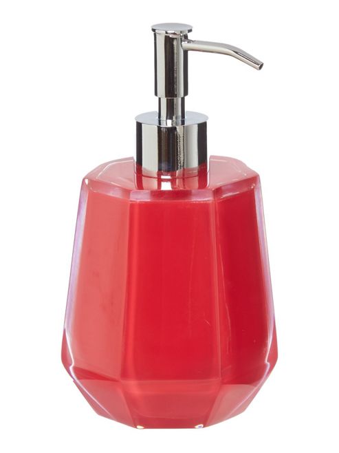 Image of Pied A Terre Pink Faceted Soap Dispenserin Pink