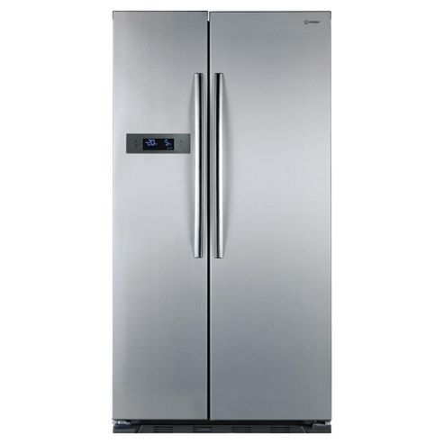 Image of Indesit Sbsaa530sd American Freestanding Fridge Freezer, 90.2cm, A+ Energy Rating, Silver