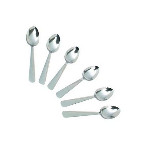 Image of "kitchen Craft Deluxe Stainless Steel Teaspoons, Set Of Six, Carded"