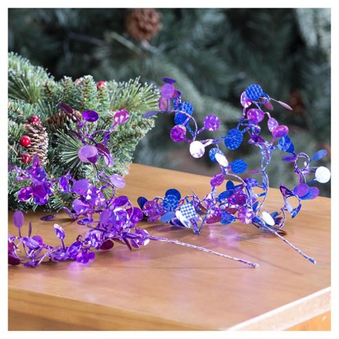 Image of Tesco Sparkle Foliage Picks