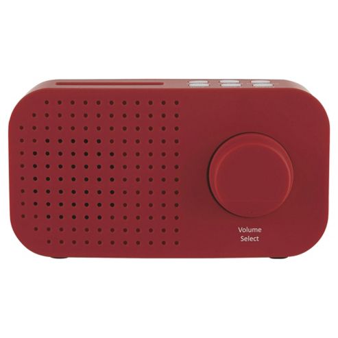 Image of Tesco Dr1403r Dab Radio Red