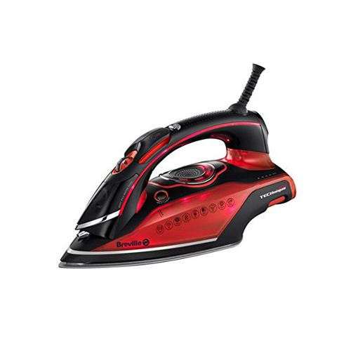 Image of Breville Vin276 Power Steam Iron 3000w 350ml Ceramic In Blackred