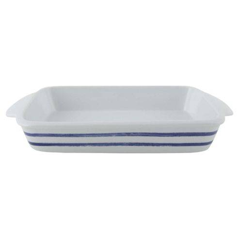 Image of Tesco Stripe Ceramic Rectangular Roasting Dish