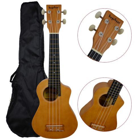 Image of Bugs Gear Ukulele With Bag - Natural