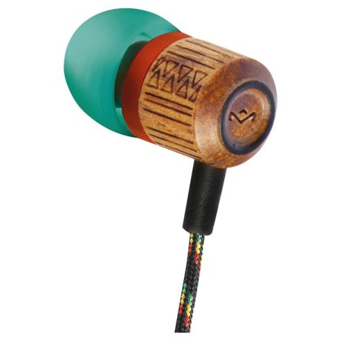 Image of Marley Chant In Ear Headphones W/mic Green/red