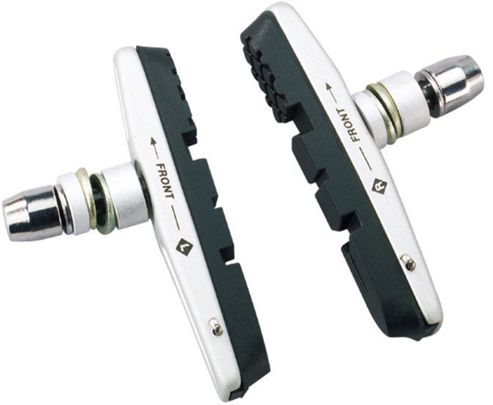 Image of Acor Cartridge V-brake Pads: Silver/black